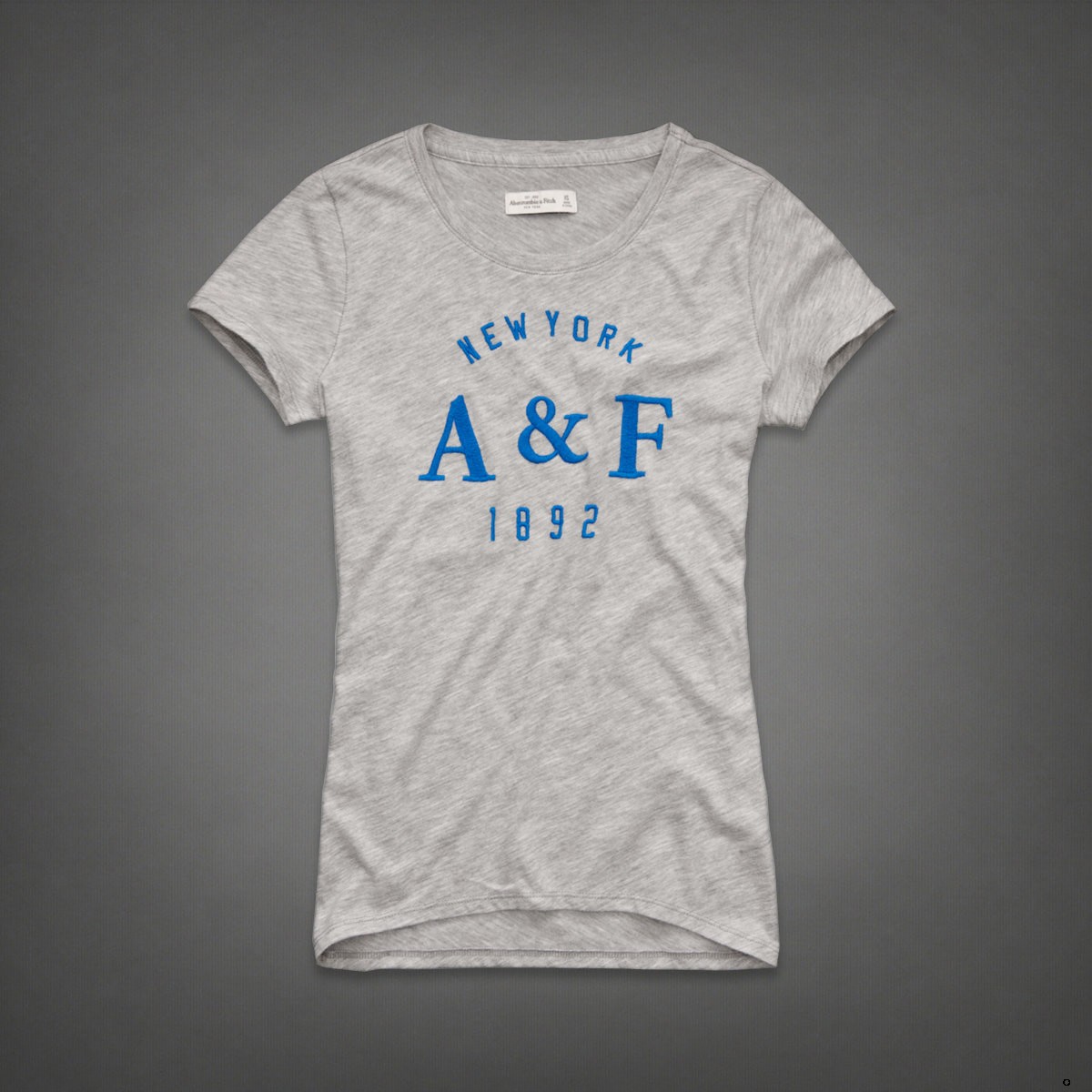 Abercrombie Fitch Mujeres De Cuello Redondo Corto Remera AF8225